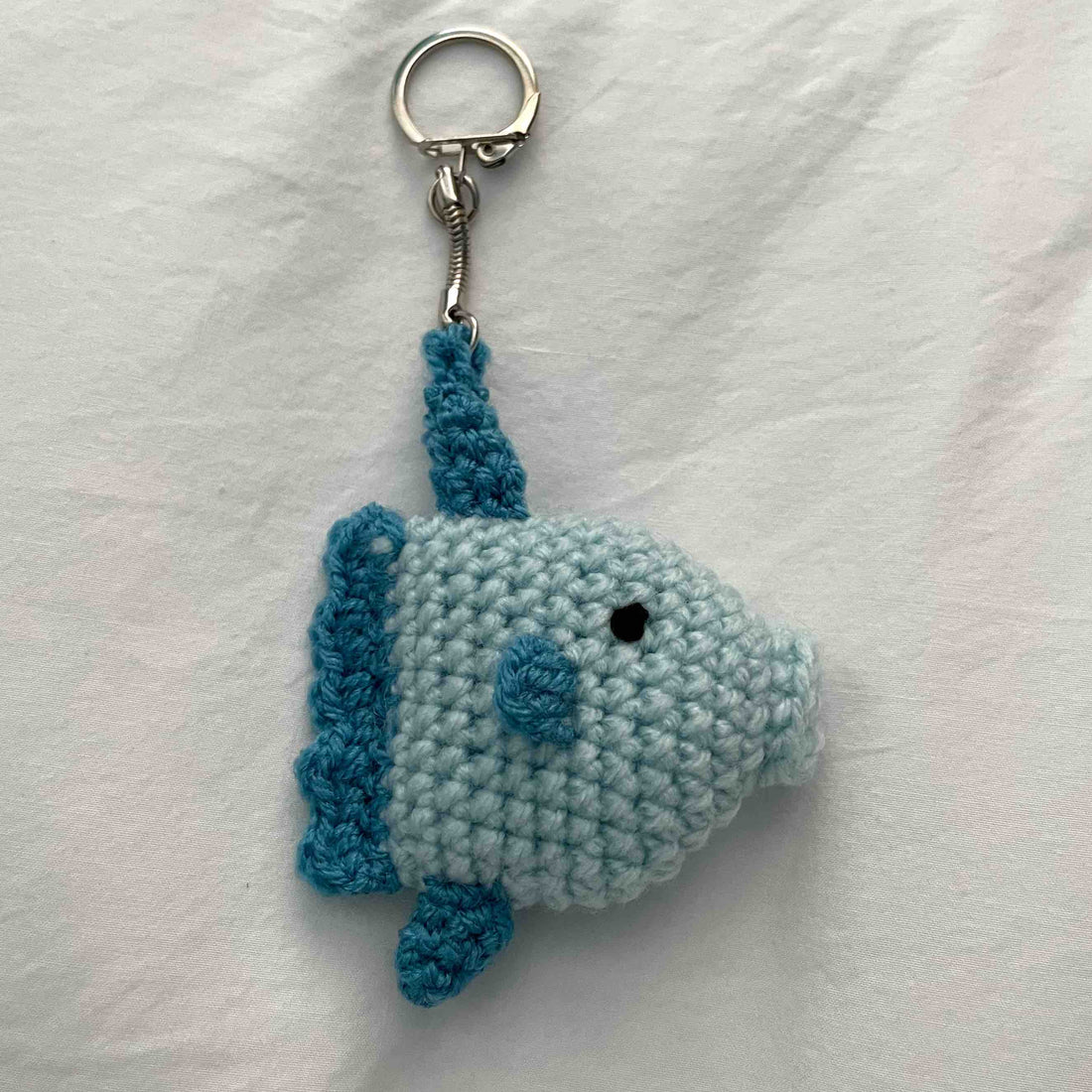 Free Low-Sew Sunfish Keychain Crochet Pattern