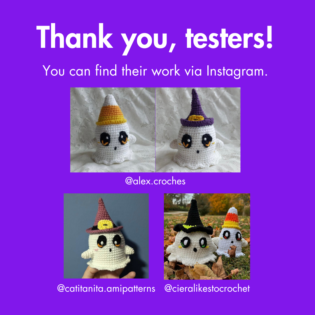 Halloween Ghost 2-In-1 Crochet Pattern (PDF Download)