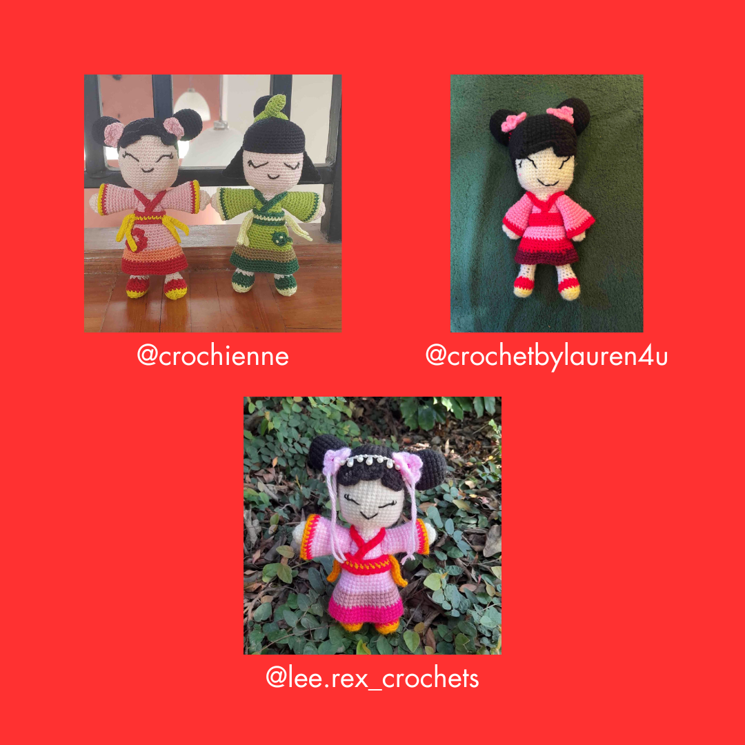 Hanfu Dolls 2-In-1 Crochet Pattern (PDF Download)