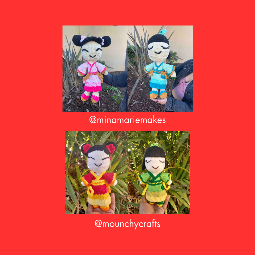 Hanfu Dolls 2-In-1 Crochet Pattern (PDF Download)