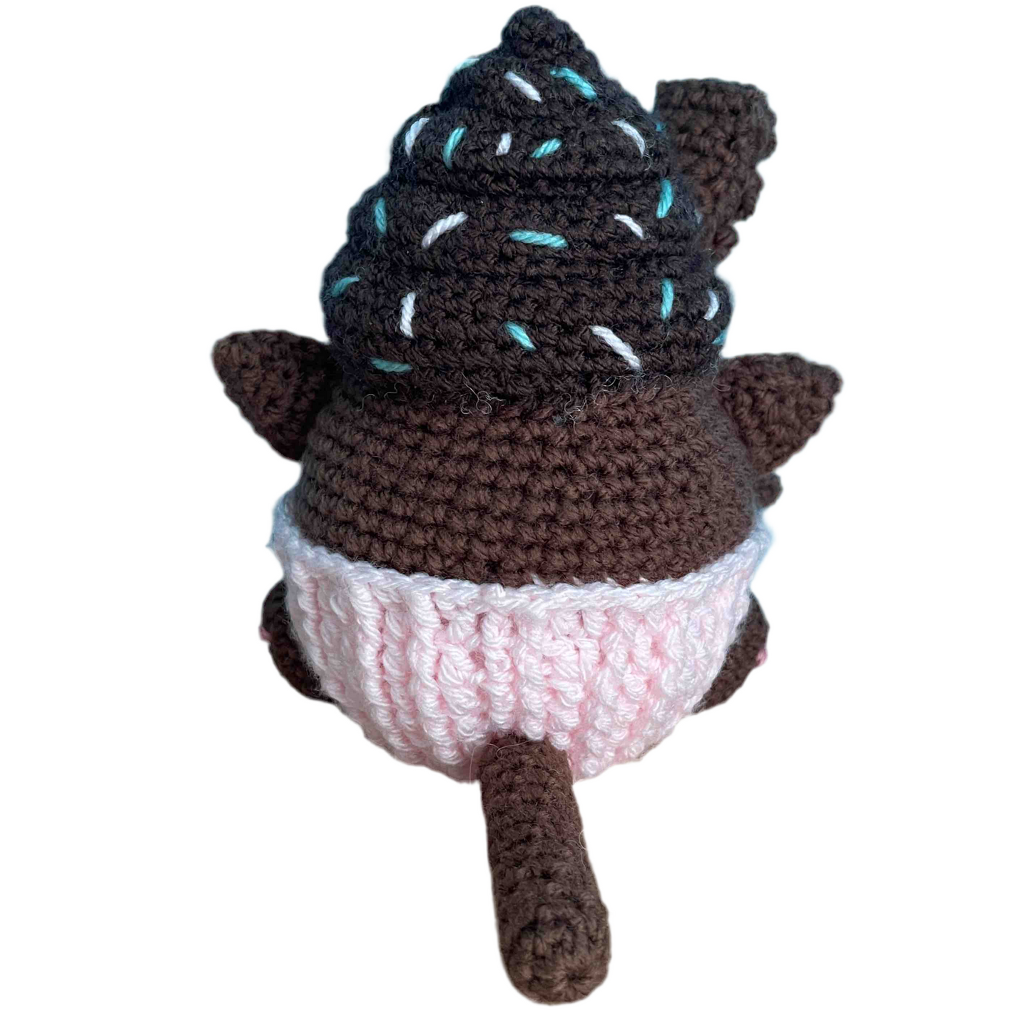 Chloe The Chocolate Cupcake Cat Amigurumi Plush
