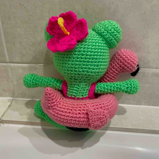 Fia The Pool Frog Amigurumi Plush