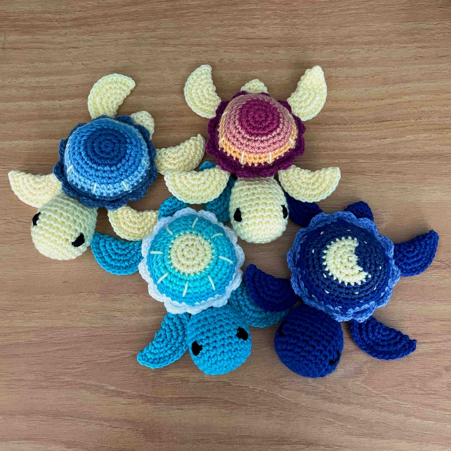 No-Sew Sky Turtle Amigurumi Plushies