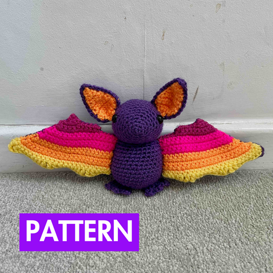 Sunset Bat Crochet Pattern (PDF Download)