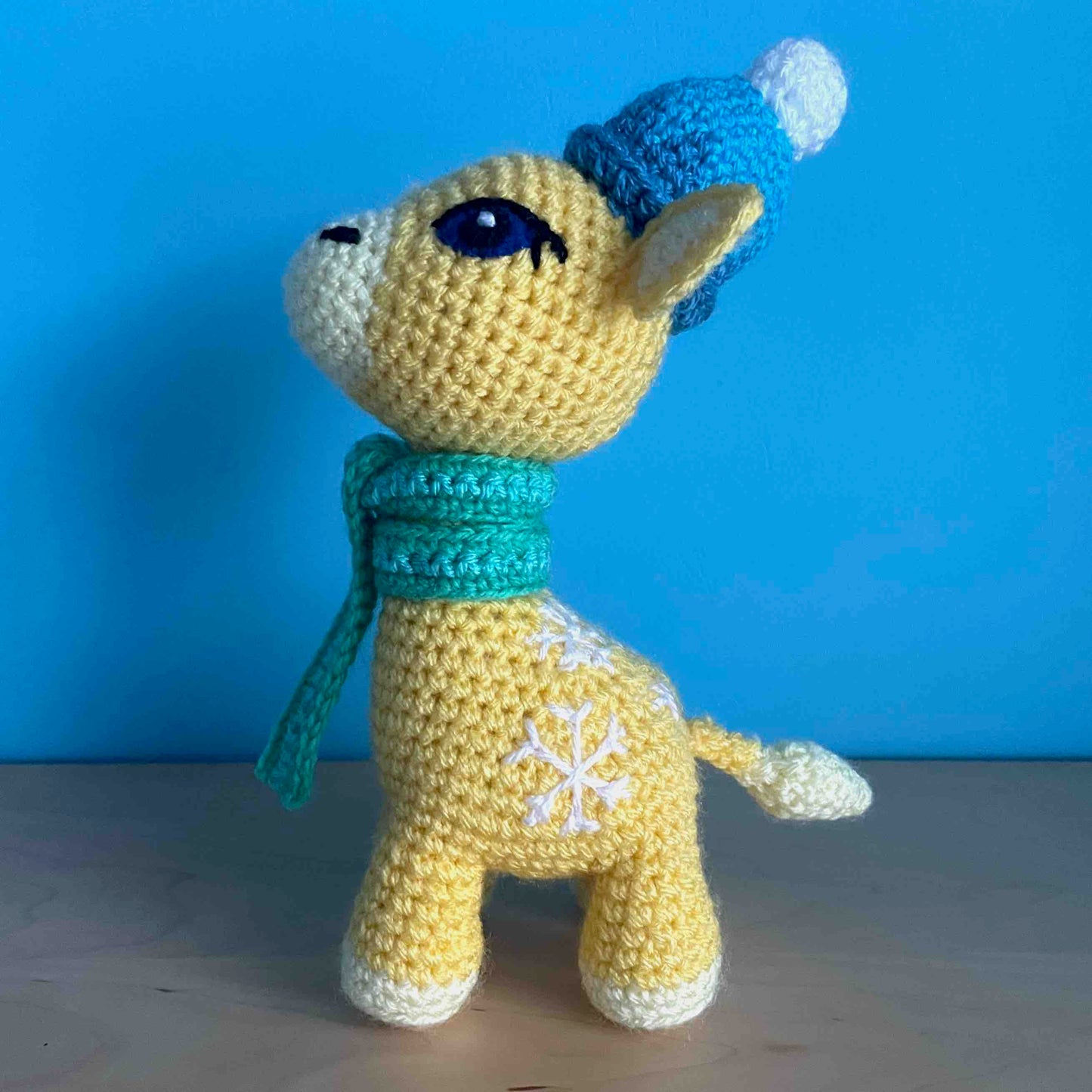 Susie The Snow Giraffe Amigurumi Plush